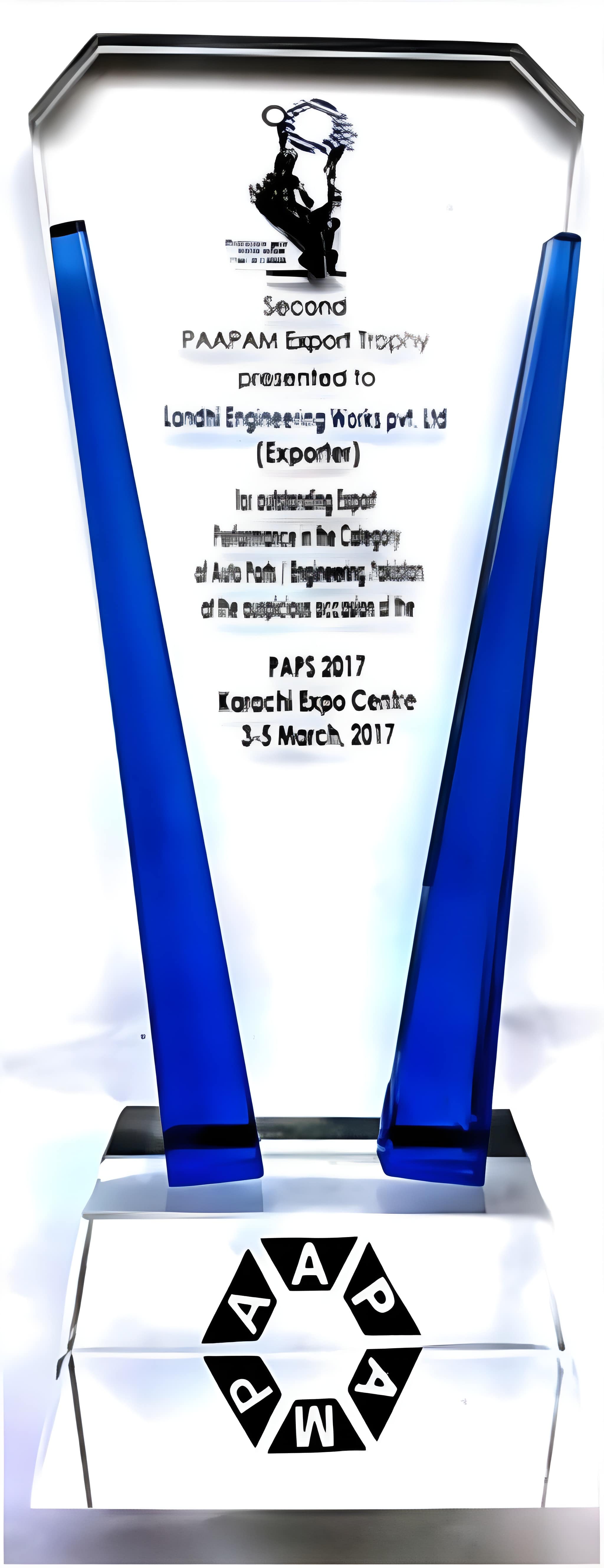 PAAPAM Export Trophy 1